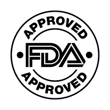 FDA approval logo on a white background